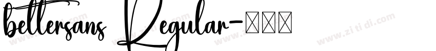 bettersans Regular字体转换